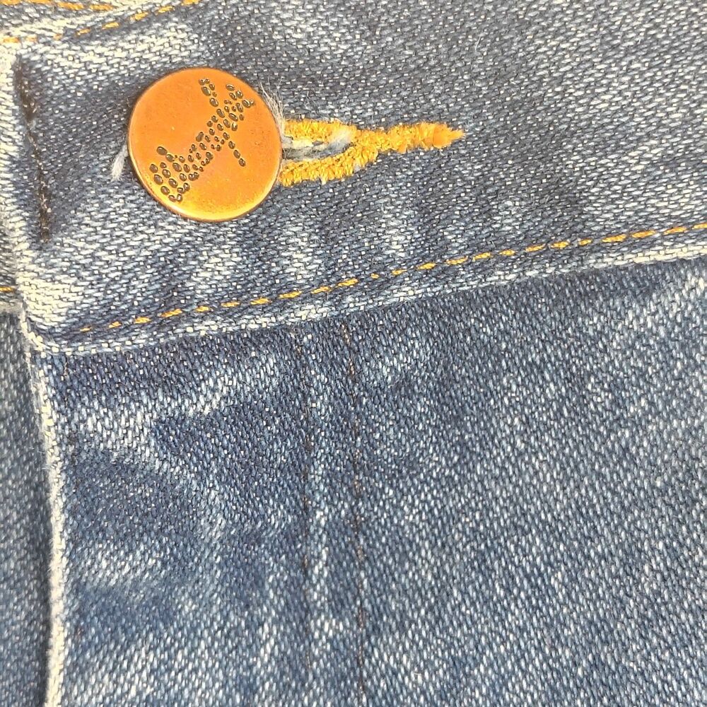 Vintage Wrangler 13MWZ Cowboy Cut Jeans Mens 38x34 Dark Wash Western Straight Le - Picture 3 of 8